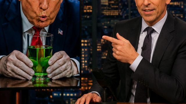 Late Night Shows Take a Jab at Trump’s Greenwater Controversy