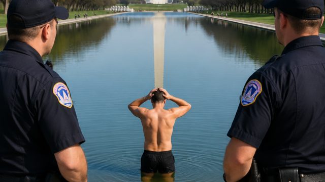 Reflecting Pool Incident Sparks Controversy Over Obscenity Charges | mesipoker, afb gaming slot
